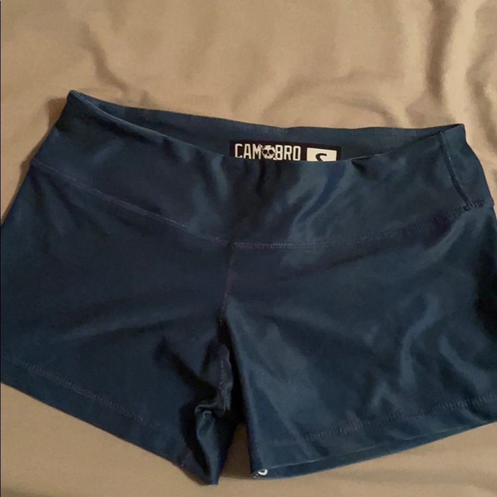 Cambro blue workout shorts
